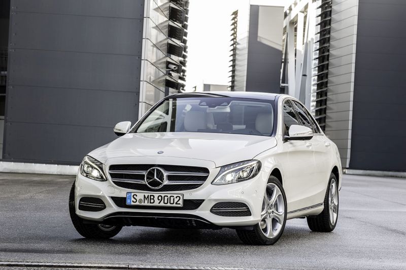 Mercedes-Benz C 250 BlueTEC, Avantgarde, Diamantweiss metallic, Leder Seidenbeige, Zierelemente Aluminium, (W205), 2013