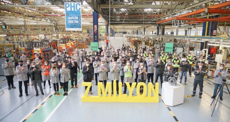 Üretimde 7 milyonu aştı