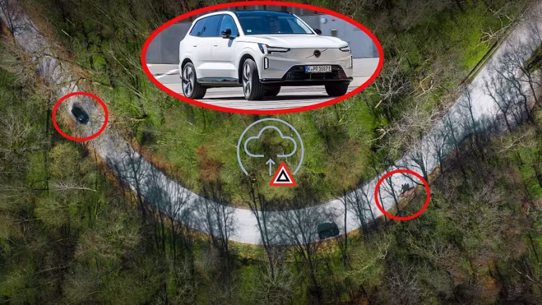 Volvolar virajların arkasını görebiliyor